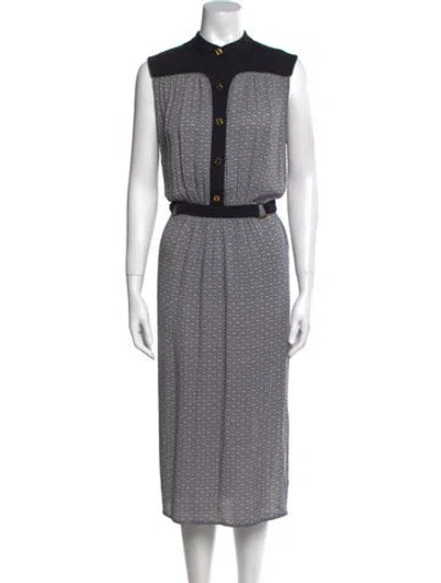 Pre-owned Tory Sport Silk Midi Length Dress In Multi