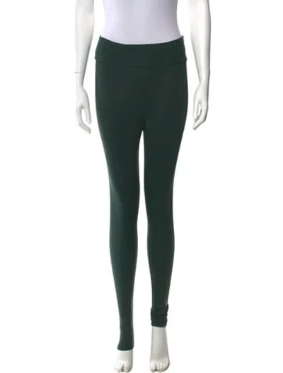 Pre-owned Tory Sport Skinny Leg Pants In Green