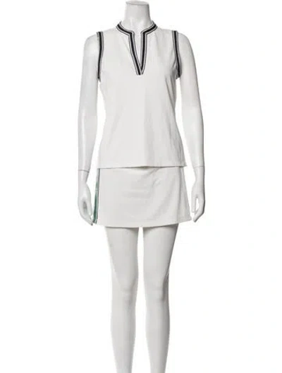 Pre-owned Tory Sport Skirt Set In White