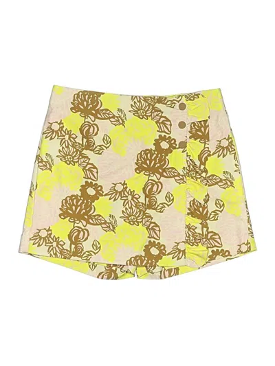 Pre-owned Tory Sport Skort In Yellow