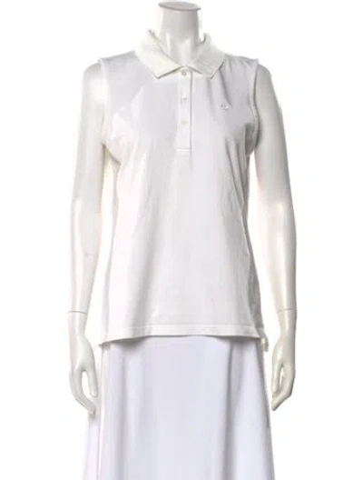 Pre-owned Tory Sport Sleeveless Polo In White