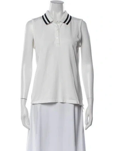 Pre-owned Tory Sport Sleeveless Polo In White