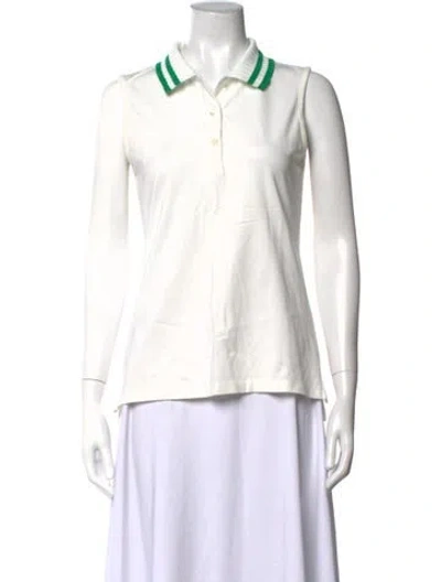 Pre-owned Tory Sport Sleeveless Polo In White