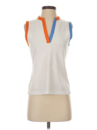 Pre-owned Tory Sport Sleeveless T-shirt In White