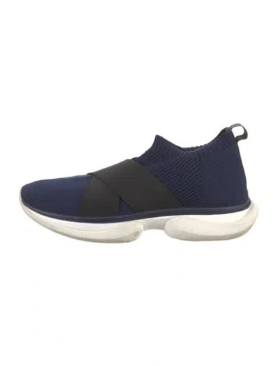 Pre-owned Tory Sport Sock Sneakers In Blue