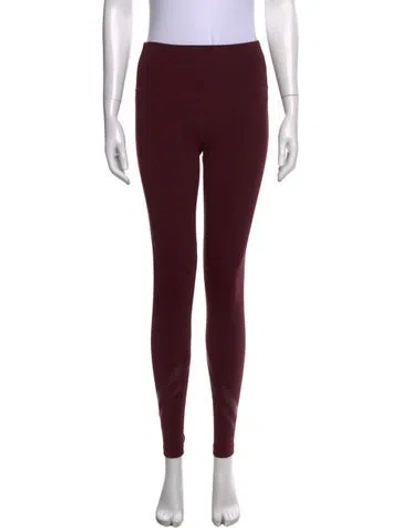 Pre-owned Tory Sport Straight Leg Pants In Burgundy