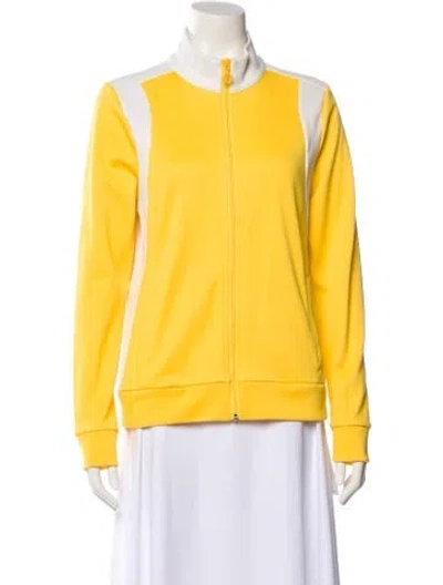 Pre-owned Tory Sport Striped Blazer In Yellow