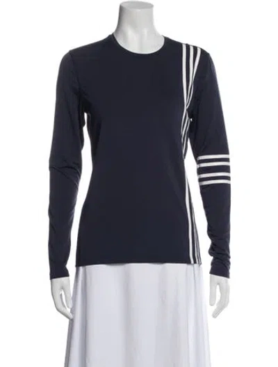 Pre-owned Tory Sport Striped Crew Neck T-shirt W/ Tags In Blue