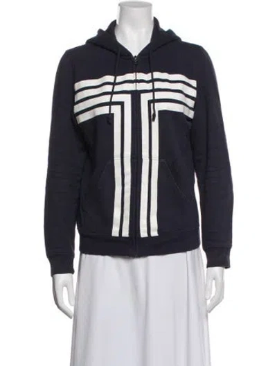 Pre-owned Tory Sport Striped Jacket In Blue