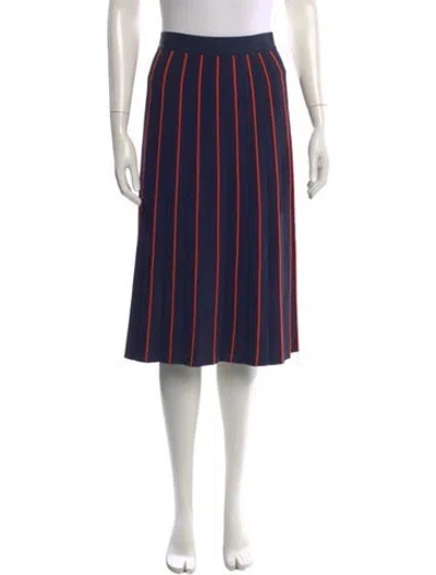 Pre-owned Tory Sport Striped Knee-length Skirt In Multi
