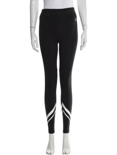 Pre-owned Tory Sport Striped Skinny Leg Pants In Black