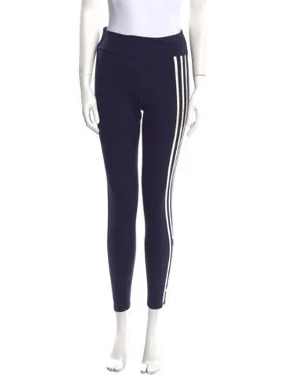 Pre-owned Tory Sport Striped Skinny Leg Pants In Blue