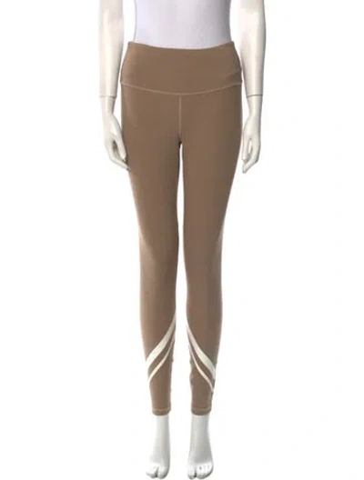 Pre-owned Tory Sport Striped Skinny Leg Pants In Neutral