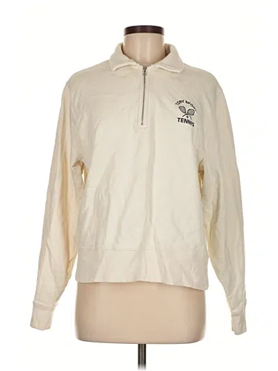 Pre-owned Tory Sport Sweatshirt In White