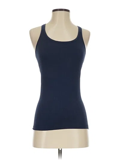Pre-owned Tory Sport Tank Top Blue Halter Neckline Tops