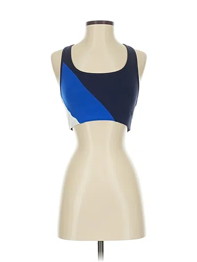 Pre-owned Tory Sport Tank Top Blue Strapless Neckline Tops