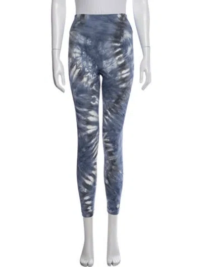 Pre-owned Tory Sport Tie-dye Print Sweatpants In Blue/white
