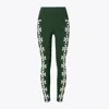 Tory Sport Compression Logo 7/8 Legging In Conifer