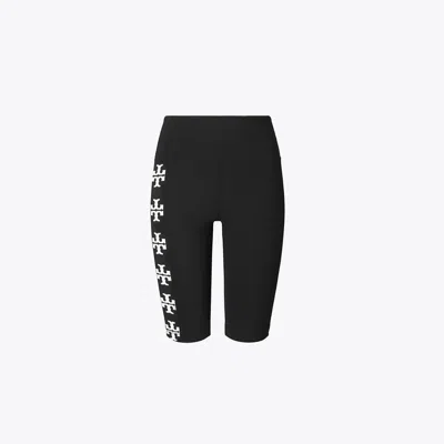 Tory Sport Tory Burch Compression Logo Bike Short In Black