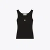 Tory Sport Tory Burch Cotton Scoop Tank In Black