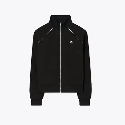 Tory Sport Raglan Sleeve Tech Track Jacket In Black