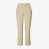 Tory Sport Tory Burch Cropped Stretch Golf Pant In Washed Khaki