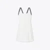Tory Sport Tory Burch Cross-back Tennis Dress In Snow White