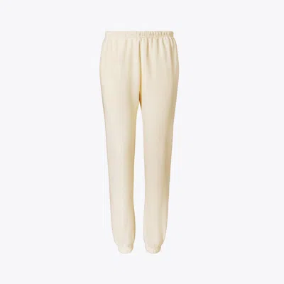 Tory Sport Tory Burch French Terry Cropped Sweatpant In Ivory White