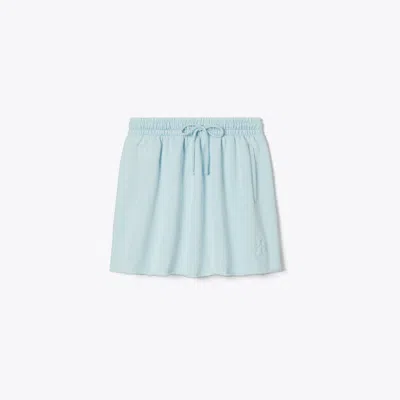Tory Sport Tory Burch French Terry Mini Skirt In Pastel Sky