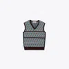 Tory Sport Tory Burch Jacquard Sweater Vest In Black