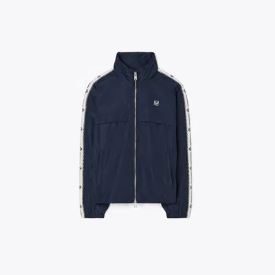 Tory Burch Logo Tape Jacket In Tory Navy