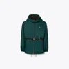 Tory Sport Tory Burch Nylon Zip Anorak In Lagoon