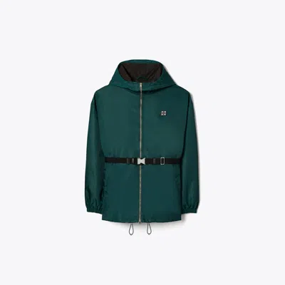 Tory Sport Tory Burch Nylon Zip Anorak In Lagoon