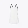 Tory Sport Tory Burch Performance Jersey Cross-back Tennis Dress In White