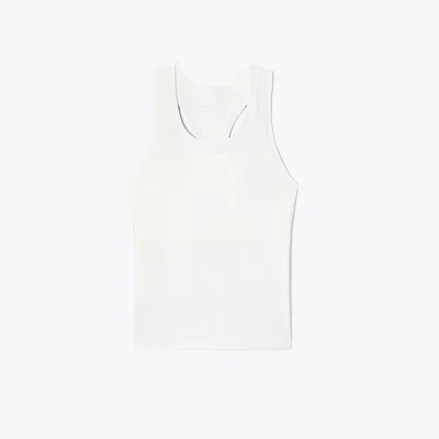 Tory Sport Tory Burch Contrast Strap Tennis Tank In Snow White
