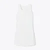 Tory Sport Tory Burch Side-slit Tennis Dress In Snow White/snow White