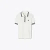 Tory Sport Tory Burch Performance Piqué Polo In Snow White/tory Navy