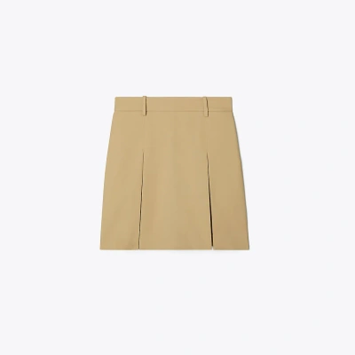 Tory Sport Tory Burch Pleated Front Nylon Golf Skirt In Pale Teak