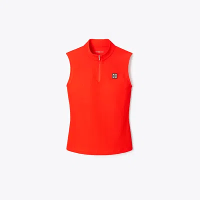 Tory Sport Tory Burch Polyester Zip Top In Red