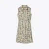 Tory Sport Tory Burch Printed Performance Golf Dress In Green Scribble Floral