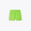 Tory Sport Side Logo Tech Nylon Shorts In Vibrant Green