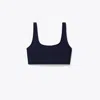 Tory Sport Tory Burch Sculpt Compression Scoop-back Bra In Tory Navy