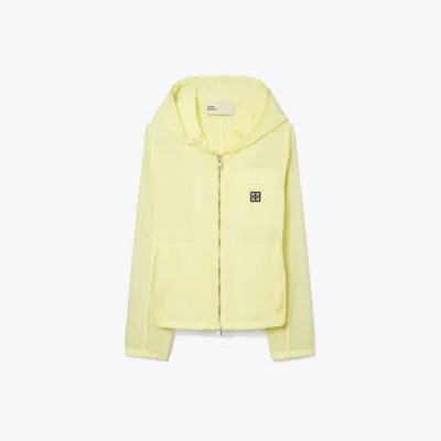Tory Sport Tory Burch Shrunken Nylon Zip Jacket In Lumen
