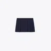 Tory Sport Tory Burch Stitch-pleat Stretch Tennis Skirt In Tory Navy