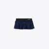Tory Sport Tory Burch Stretch Mini Tennis Skirt In Deep Navy