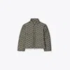 Tory Sport Tory Burch T Monogram Jacquard Down Jacket In Prismatic T Monogram Small