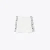 Tory Sport Tory Burch Tech Piqué Logo Stripe Tennis Skirt In Snow White