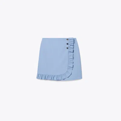 TORY SPORT TORY BURCH TECH TWILL RUFFLE GOLF SKIRT