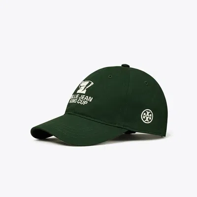 Tory Sport Tory Burch Tournament Logo Cap In Conifer