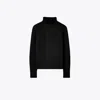 Tory Sport Tory Burch Wool Turtleneck Sweater In Black
